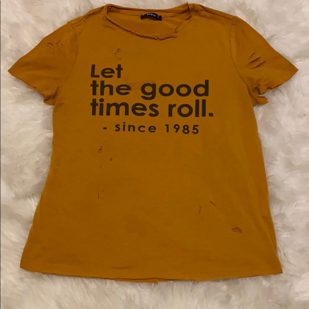 Distressed graphic tee
